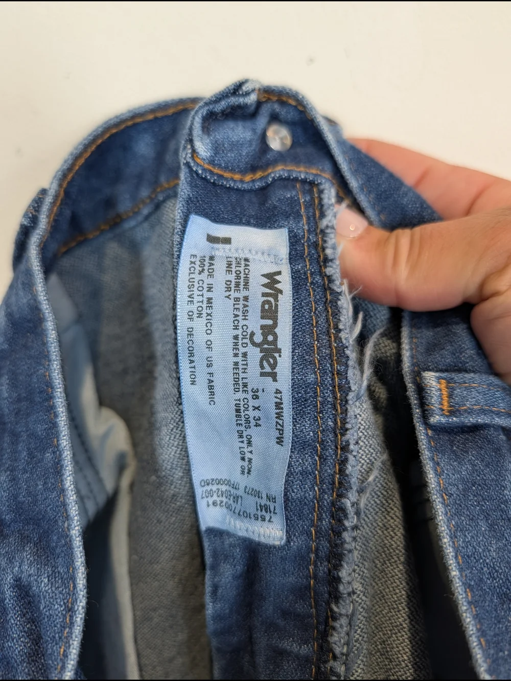 Wrangler 47 MWZ REGULAR FIT Straight-Leg Jeans, Size 36x34